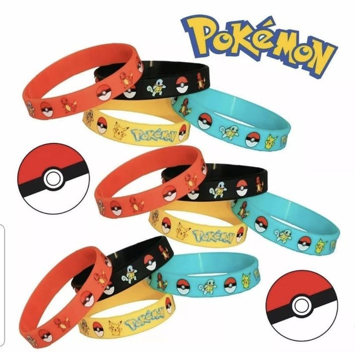20 pcs Brindes de Festa Pulseiras Pokémon (Portes Incluídos)
