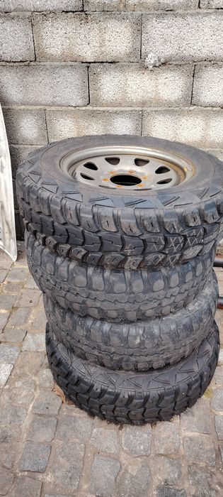 Jantes com 2pneus novos mitsubishi l200 4x4
