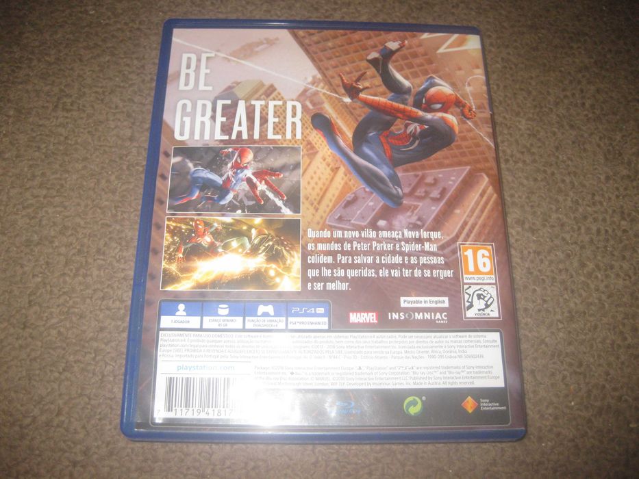 Jogo "Spider-Man" para a Playstation 4/Impecável!