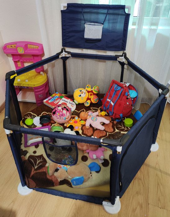 Parque hexagonal para bebé