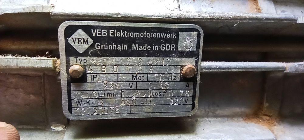 Электродвигатель токарный станок Hobbymat MD64.