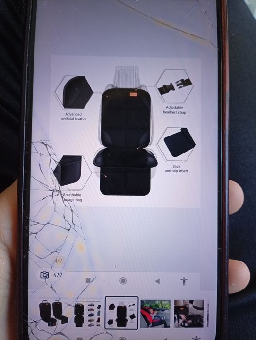 Smart elf maty ochronne do samochodu pod fotelik 2 pack