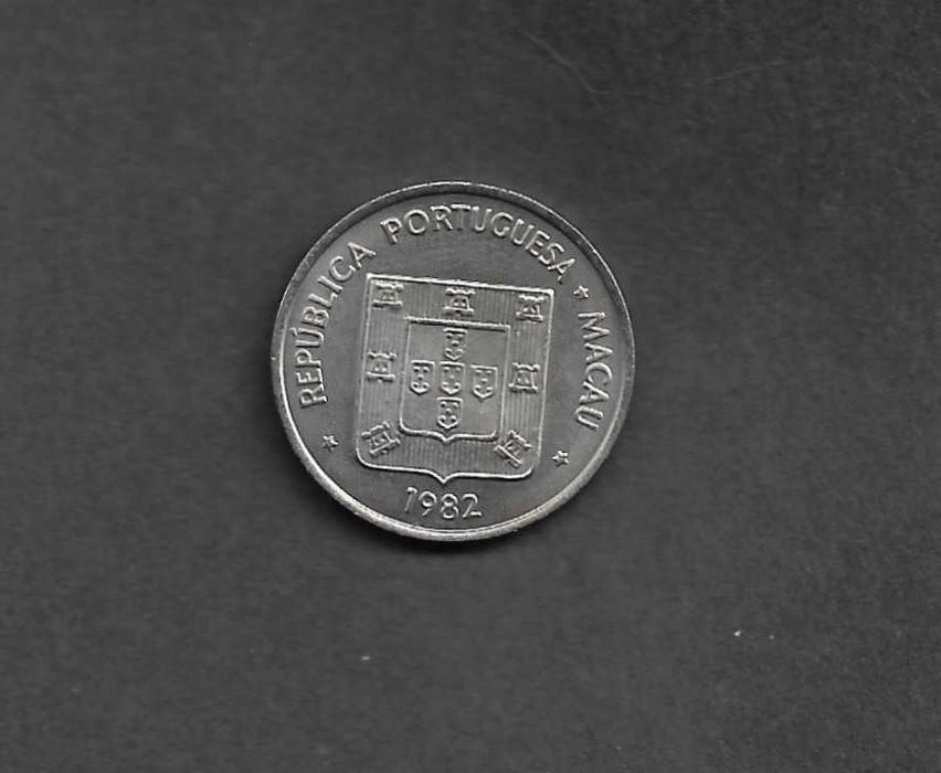 Moeda de Macau - 5 patacas 1982