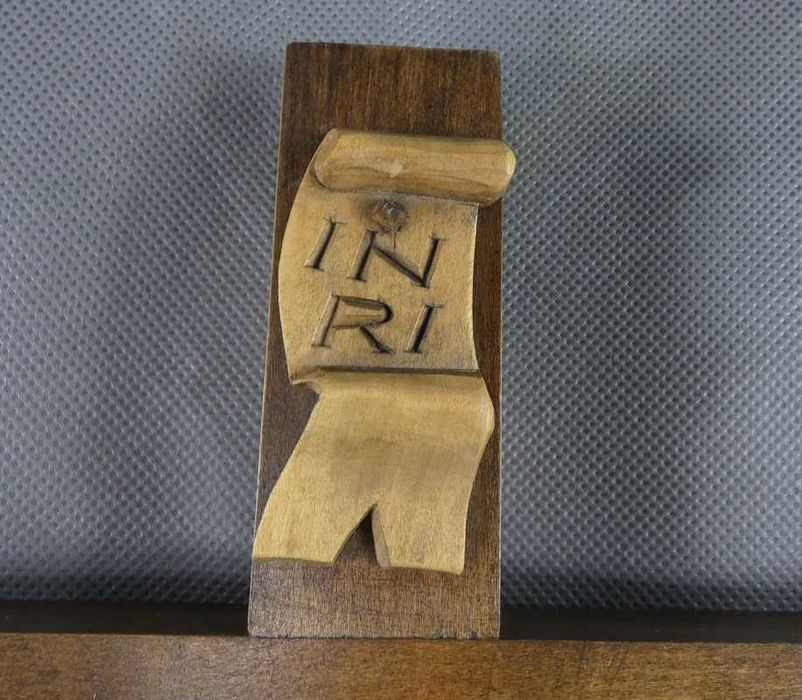 Krzyż Krucyfiks JEZUS pasyjka rzeźba drewno 70,5 cm