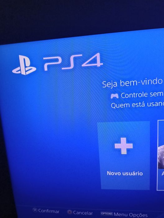 PS4 Slim 1TB + Jogos (GTA V, PES 21, NFS) — Sem Comando