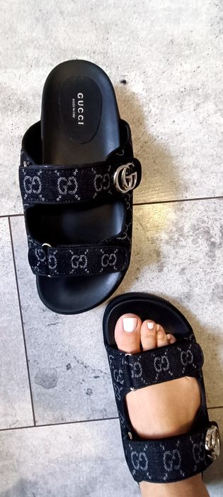 Gucci klapki 40 skóra profilowane 26 cm
