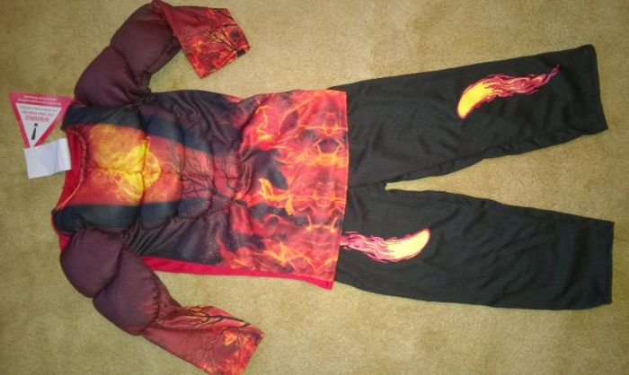 костюм Супергерой.человек Факел. Огонь. Fireman 2-3 года