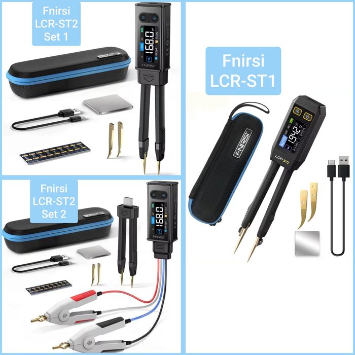 FNIRSI LCR-ST2 и LCR-TC1 Пинцет  измеритель ESR