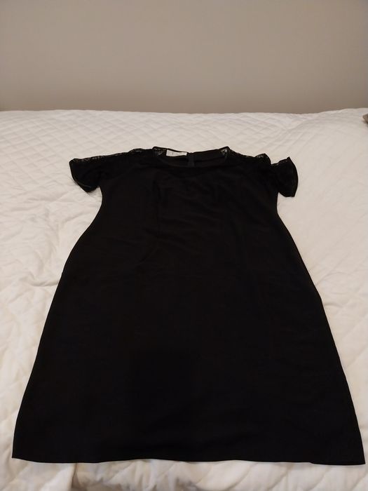 Świetna sukienka damska, czarna w rozmiarze plus size