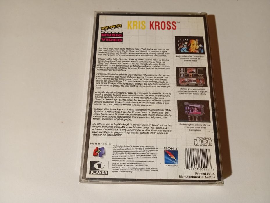 Kris Kross Sega Mega CD Completo