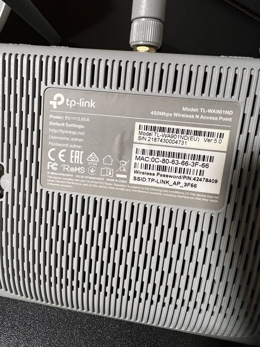 2 Access point tp-link TL-WA901ND 450 Mbps64739023166851123