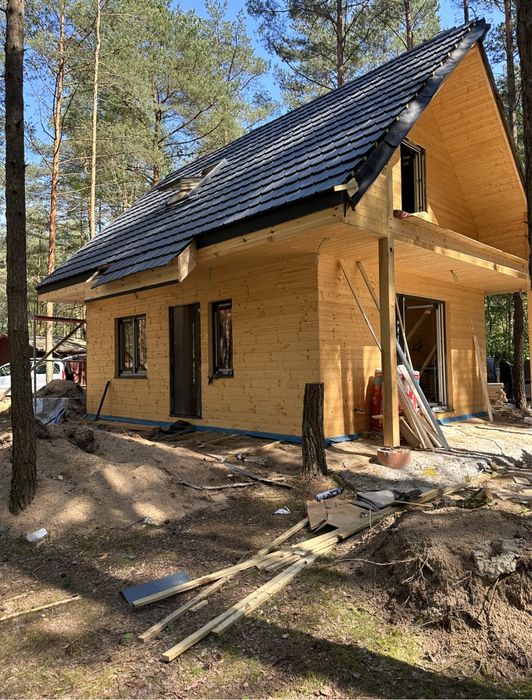 Nowoczesna Stodoła 70m2 / Stan Deweloperski / Domek drewniany
