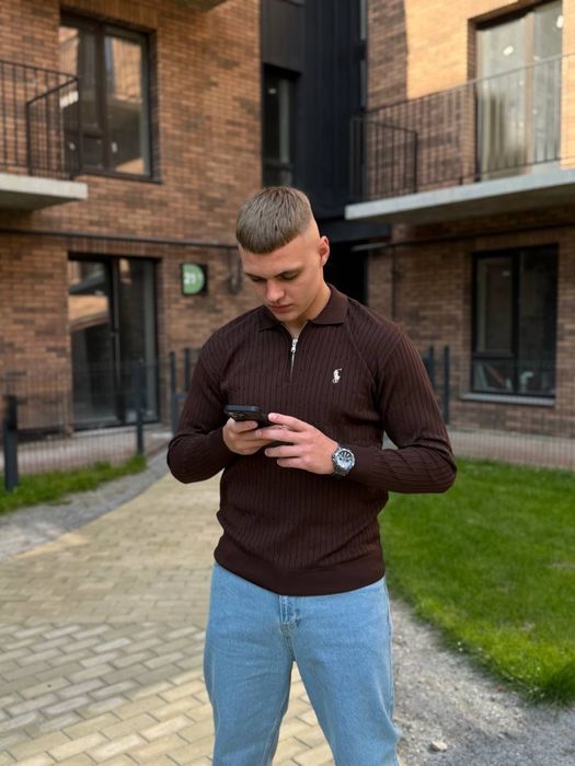 1/3 Zip polo Ralph  Laurent  з ковміром