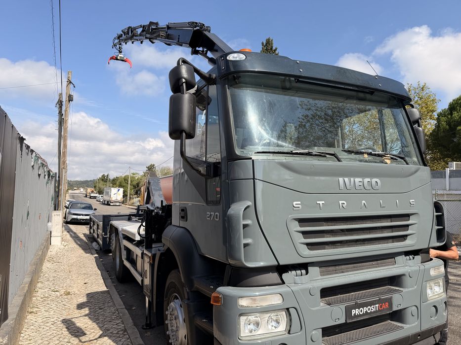 IVECO STRALIS GRUA PK16500 AMPLIRROLL APENAS 239.000km ##OPORTUNIDADE#