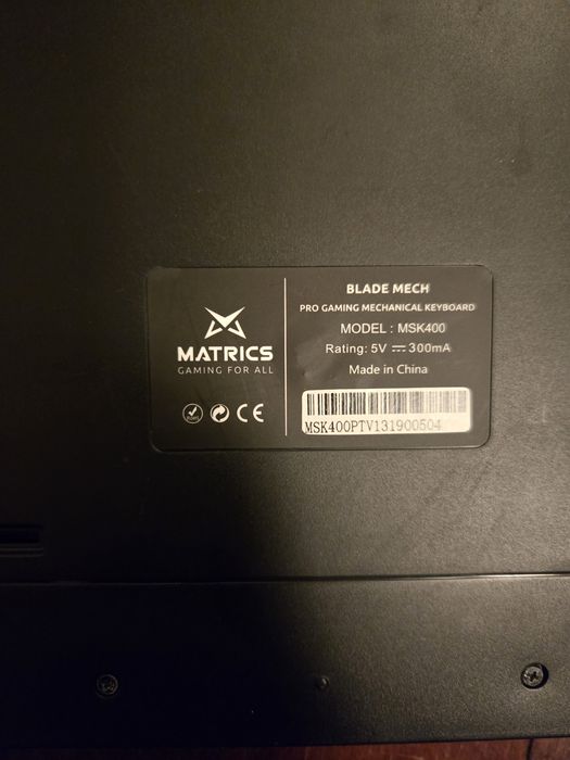Teclado Mecânico e Rato Gamer Matrics
