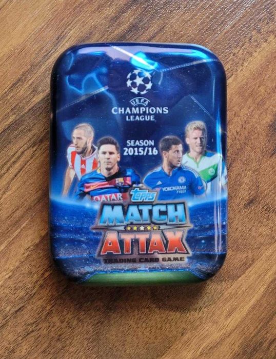 Puszka Champions League 2015/16 oraz karty.