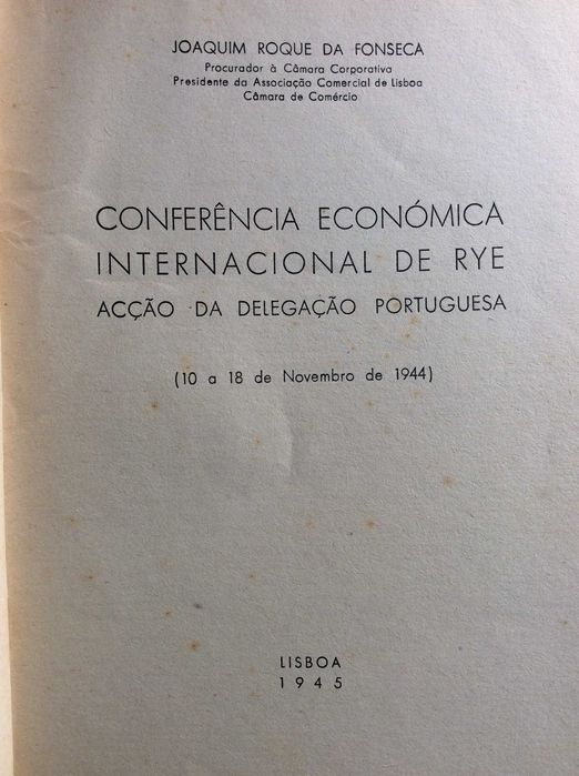 Conferência económica internac. de Rye : acção da delegação portuguesa