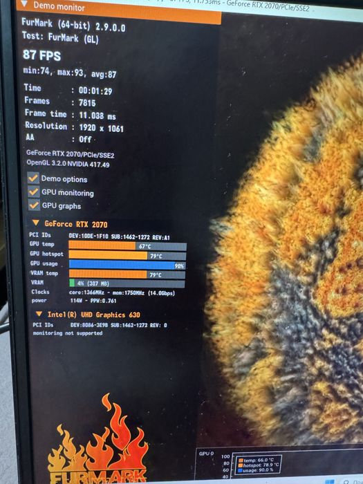 MSI GE75 Raider 17.3 FHD 144Hz i7-8750H/16GB/256GB+256GB/RTX 2070 8GB