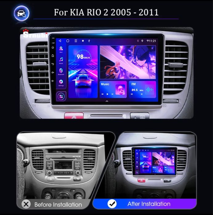 Штатна магнитола KIA RIO 2(2005-2011) ANDROID