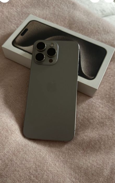 Iphone 15 pro max 256gb silver idealny stan