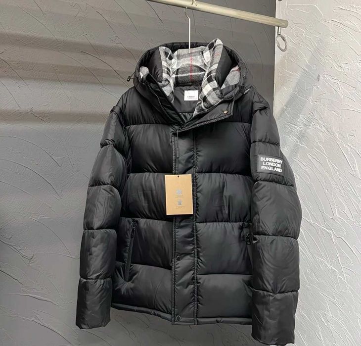 В наявності | Пуховик Burberry l куртка барбері l пуховик барбері