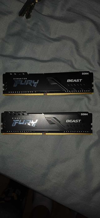 Pamięć RAM Kingston FURY Beast DDR4 16GB (2x8GB) 3200MHz CL16 – Oryginalny Zestaw / Fabryczny Kit