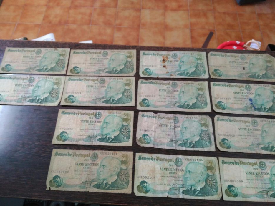 Notas de 20$00 - Oferta dos portes