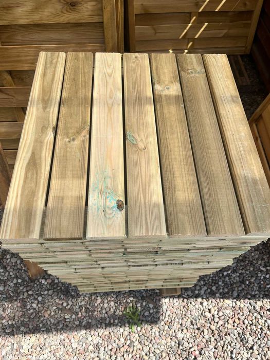 Podest Drewniany 50x50 Masywny Mocny Gładki Impregnowany Wyprzedaż