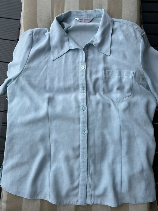 Błękitna bluzka koszulowa Błękitna Koszula