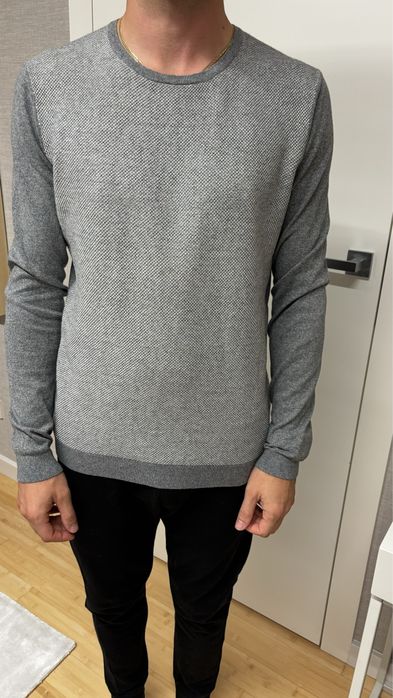 Calvin Klein jeans sweter szary bardzo wygodny modny jesień M
