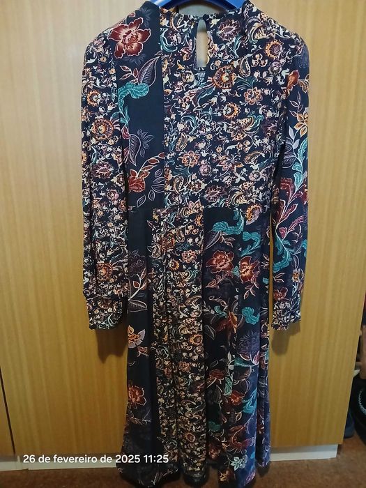 Vestido natura floral lindíssimo