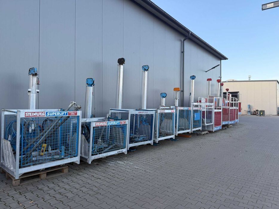 Winda budowlana pionowa wyciąg GEDA 200 Z 12m Alu Bocker wciągarka