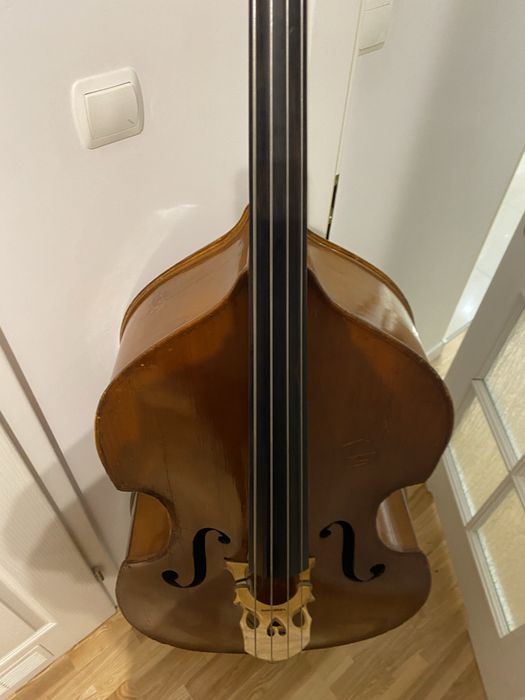 Kontrabas 3/4 czeski drewniany.