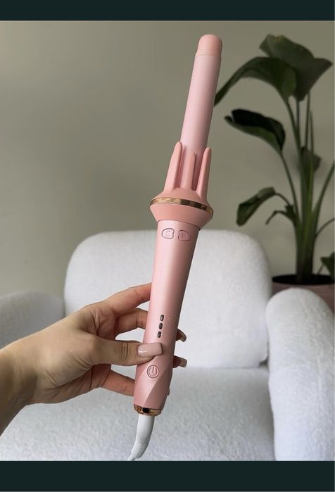 Автоматическая плойка Luni 28мм /луни / розовая