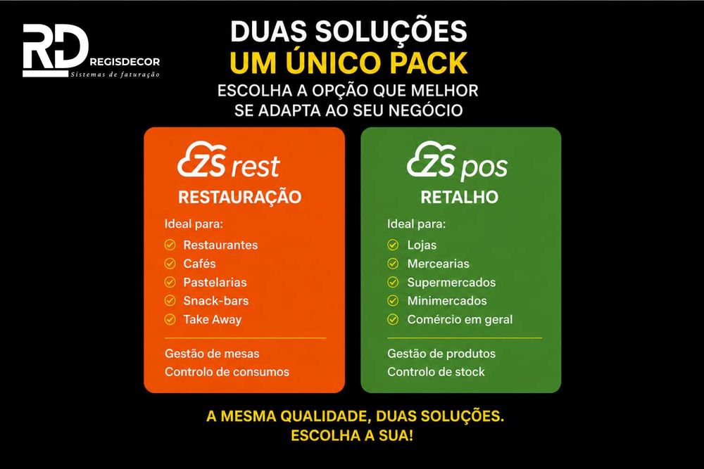 POS Restaurante / Café / Loja – Sistema Faturação Completo Desde 499€