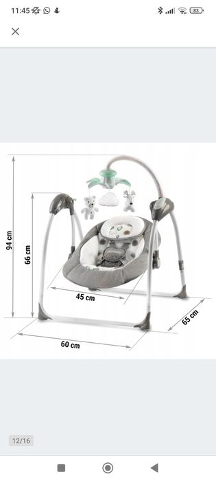 Leżaczek Bujaczek Ricokids