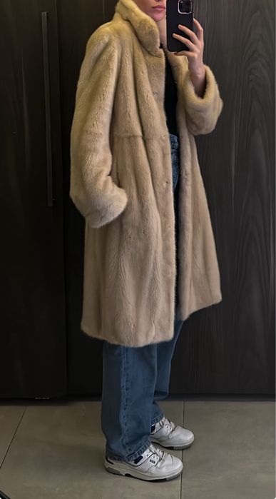 Норкова шуба, натуральне хутро