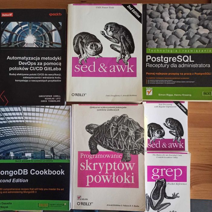 zestaw 7 książek informatycznych