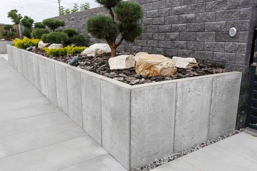 Mur Oporowy L-KA 50x50x80 cm ściana oporowa L betonowa