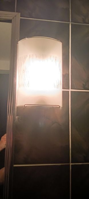 2 Lampy ścienne biało srebrny kolor