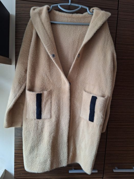 Płaszcz alpaka ciepły