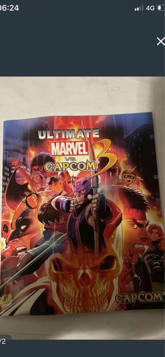 Manual jogo Ps3 Ultimate Marvel Vs Capcom 3