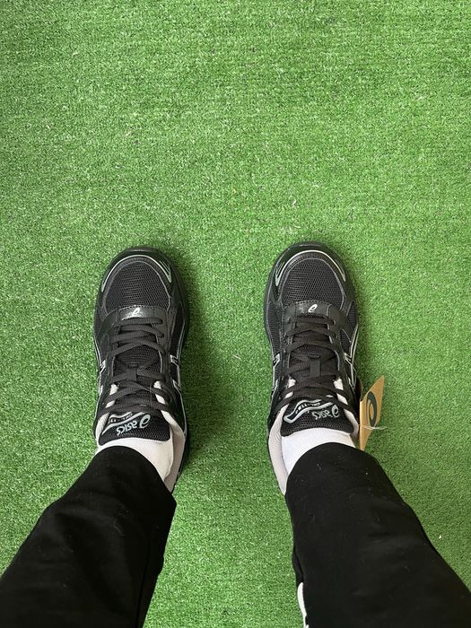 !РАСПРОДАЖА! НОВЫЕ! Кроссовки Asics Gel-1130™ Black, черные, мужские, 41, 42, 43, 44, 45, синтетическая кожа, сетка, весна, лето, осень, повседневные.