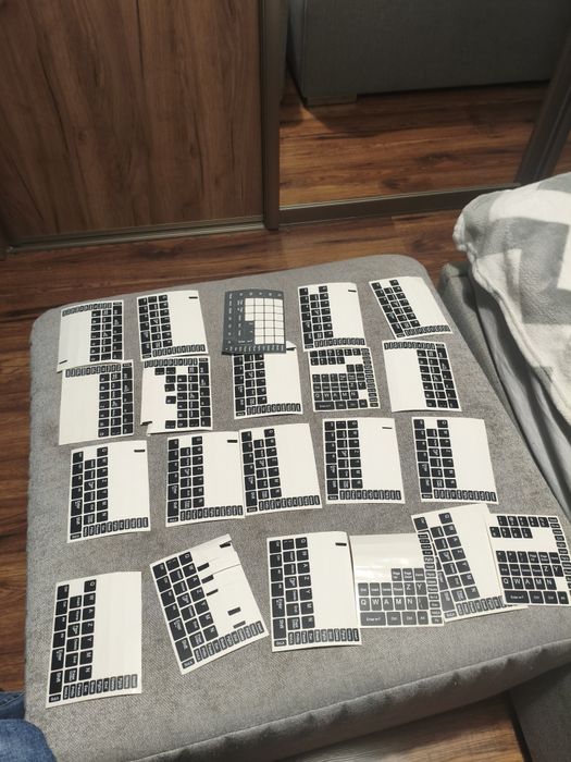 Naklejki nalepki spolszczające na klawiaturę klawisze