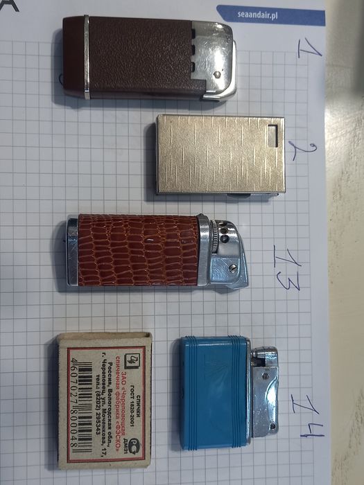 Зажигалки Запальнички Коллекционные Времён СССР