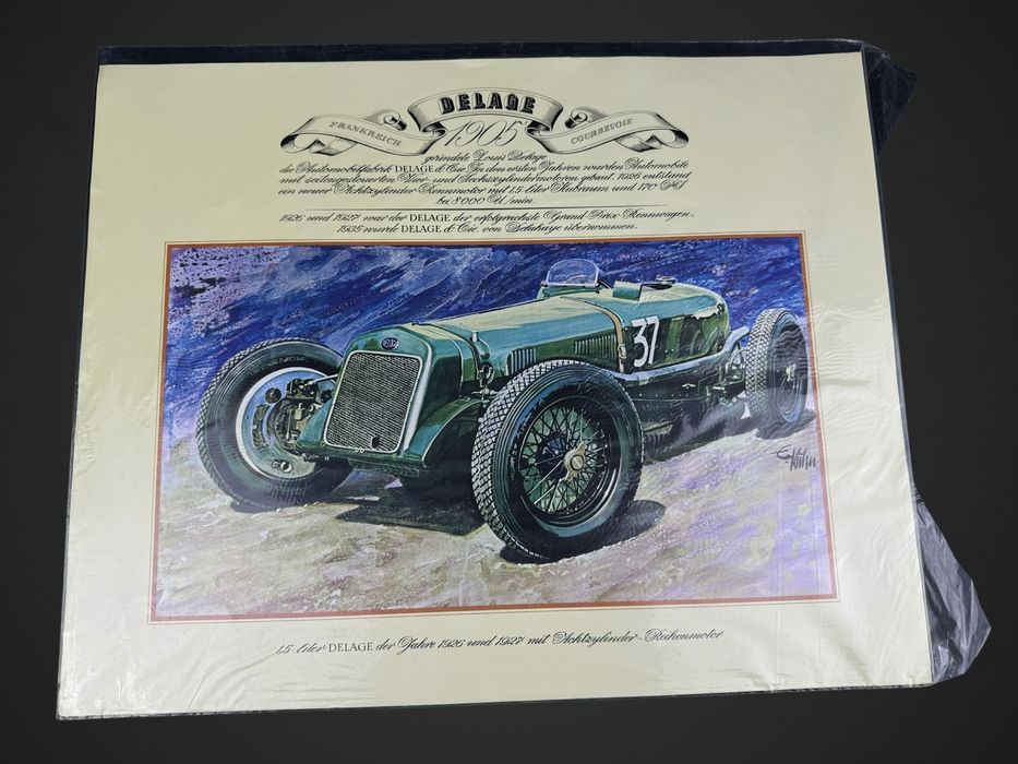 Grafika starego samochodu Delage 1905 B41/091304
