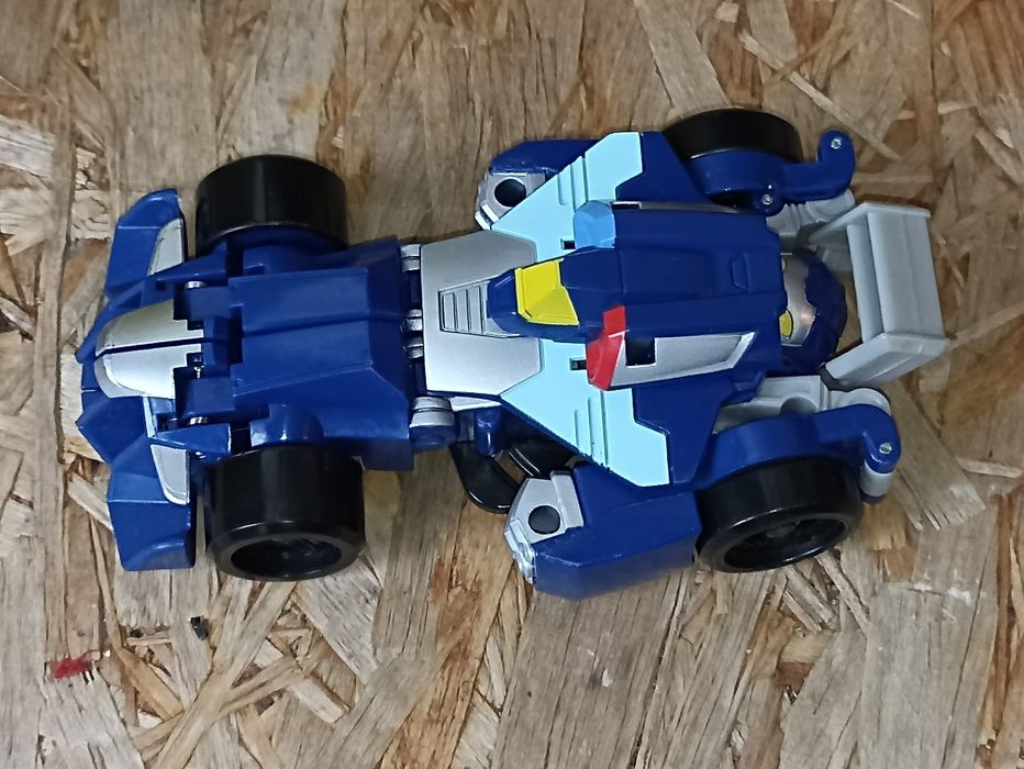 Stary vintage Transformers bolid F1 / robót policjant Playskool Heroes