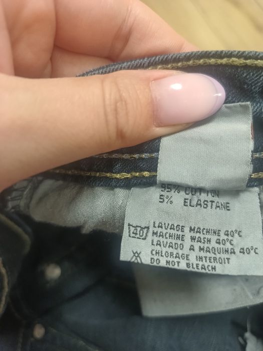 Dżinsowe spodenki capri rybaczki damskie ciemny dżins