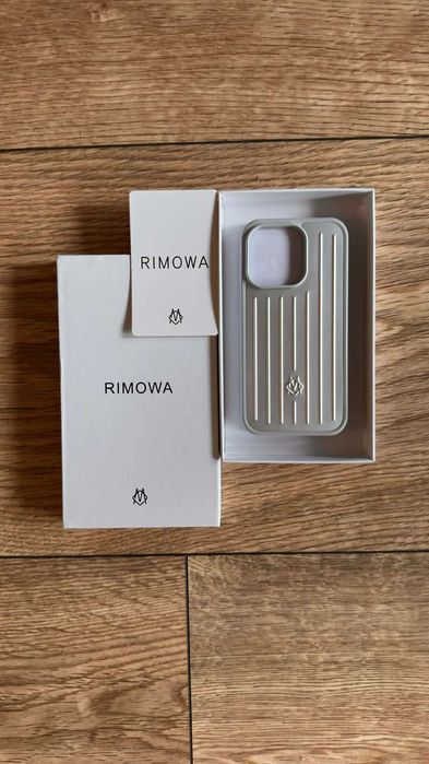 Luksusowe Etui RIMOWA Aluminium iPhone 15 pro (Silver / Srebrne) + Pudełko