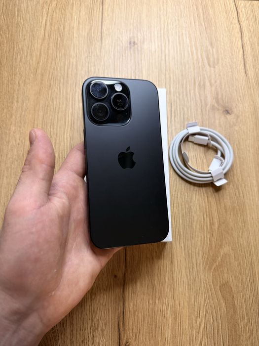 Iphone 16 Pro, Black Titanium, 128 gb, 91% baterii (dowód zakupu)